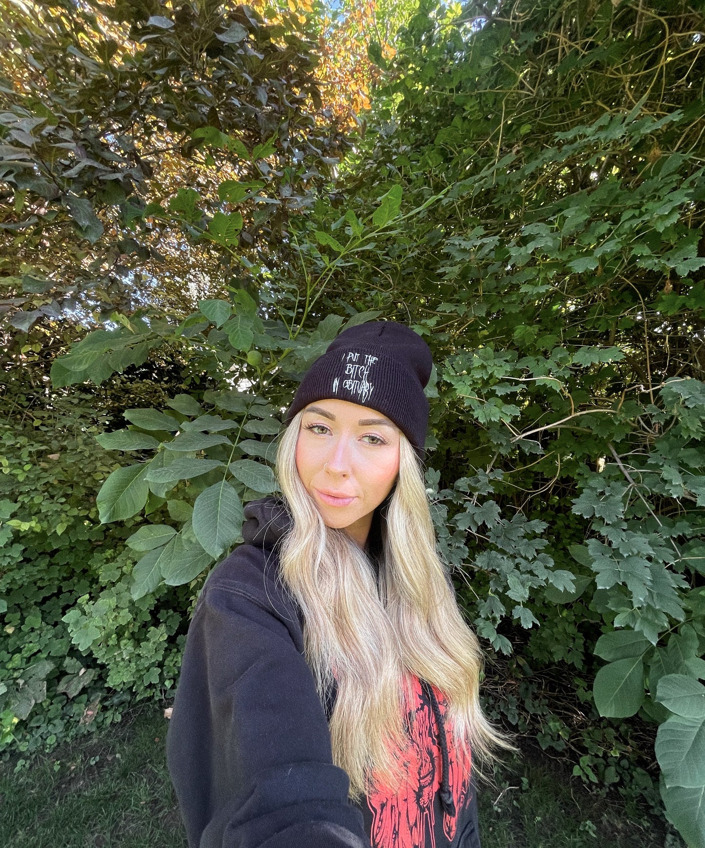 I put the bitch in obituary
