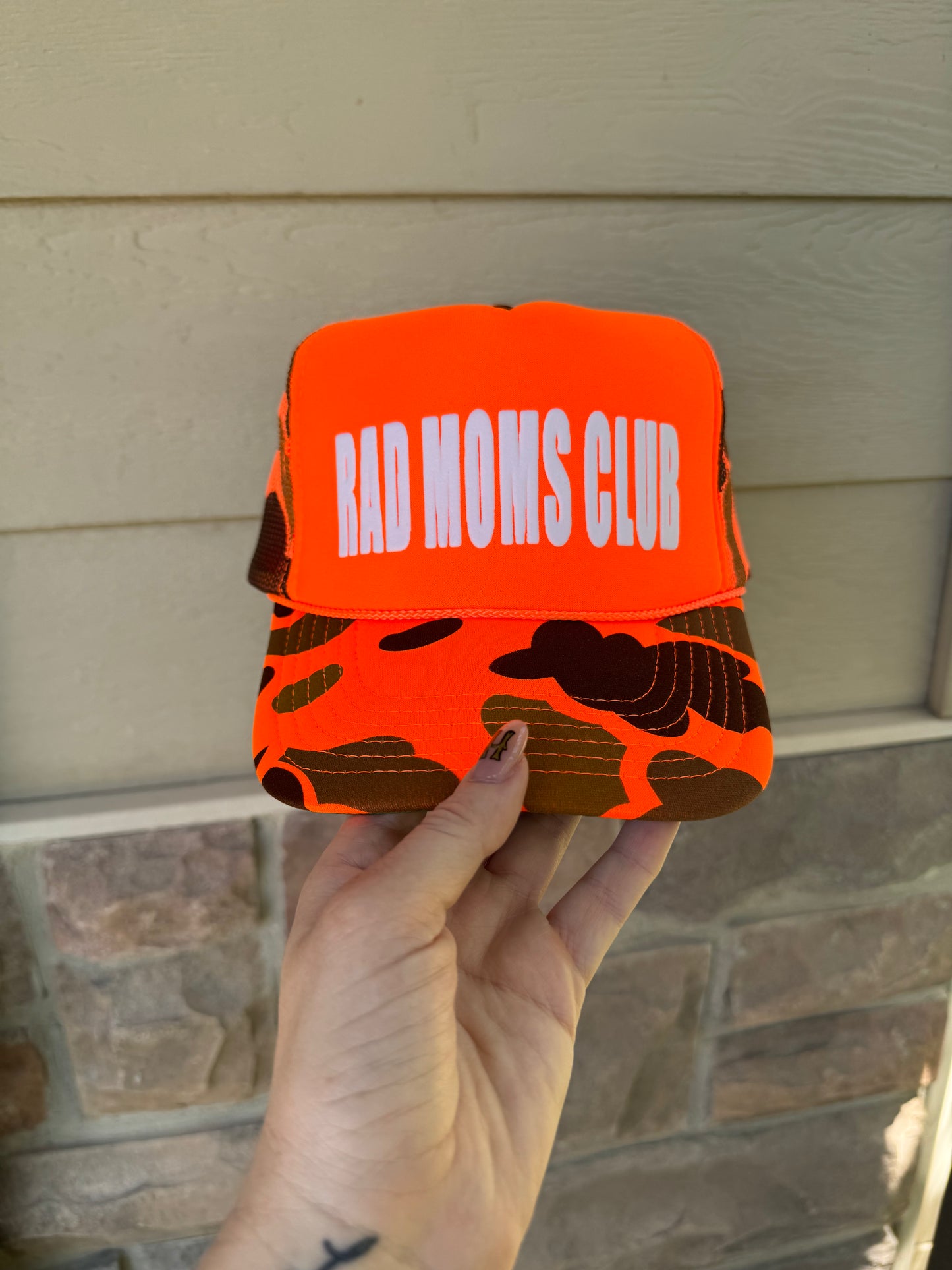 Rad Moms Club Orange Camo