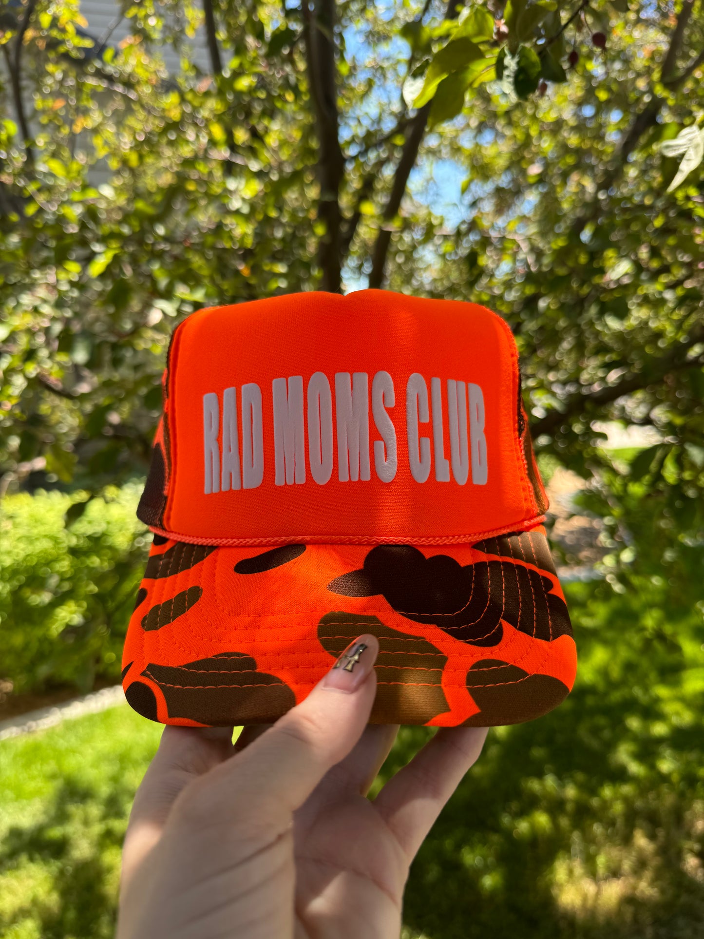 Rad Moms Club Orange Camo